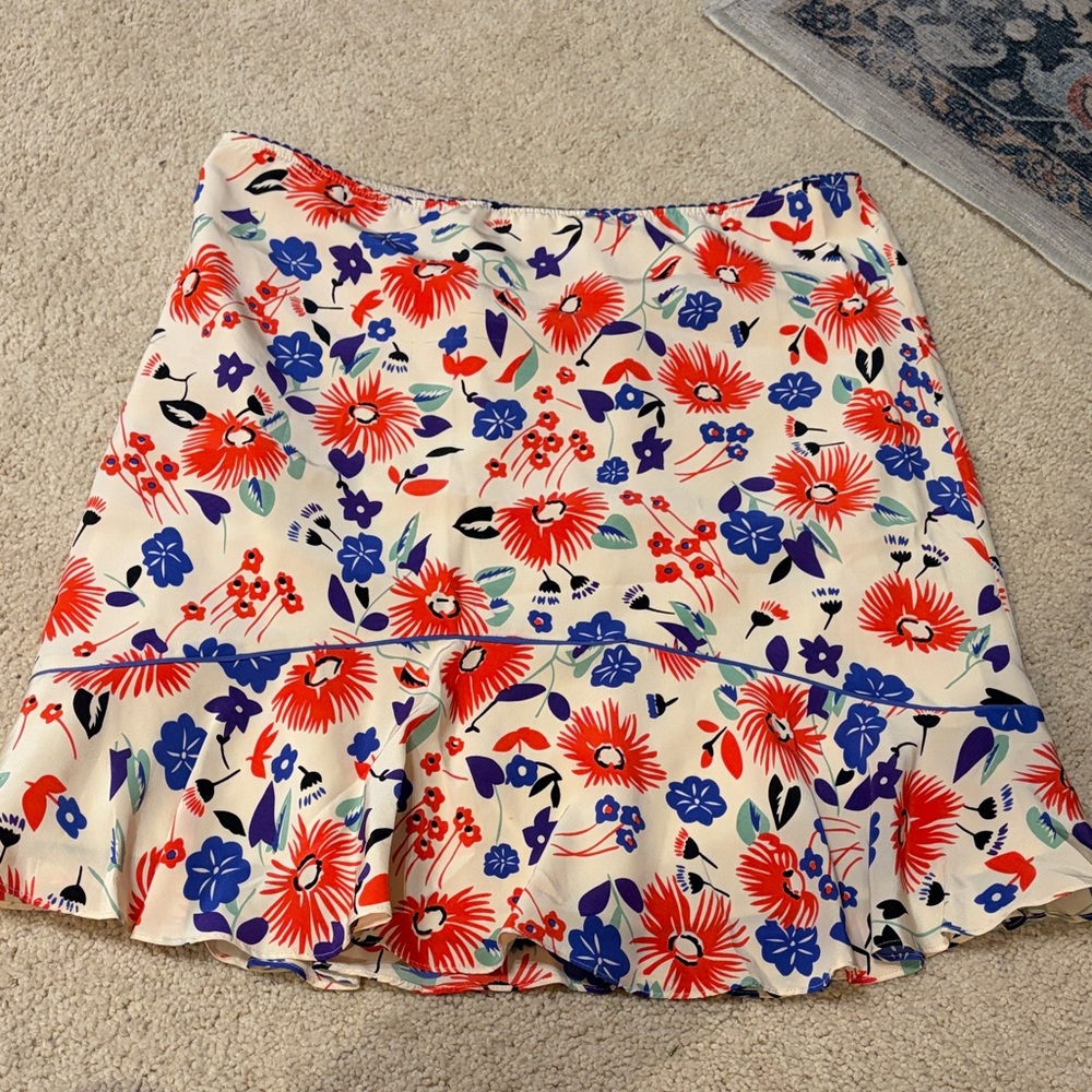 Vibrant Floral Mini Skirt